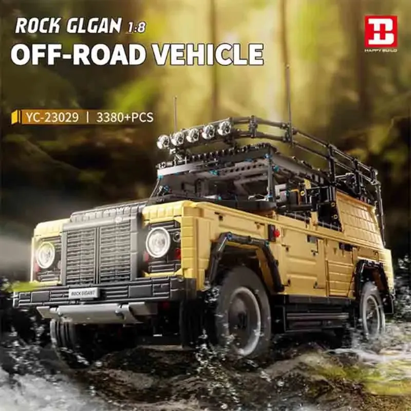 Tech MOC Motorized Off Road Rock Glgan Bricks Toy