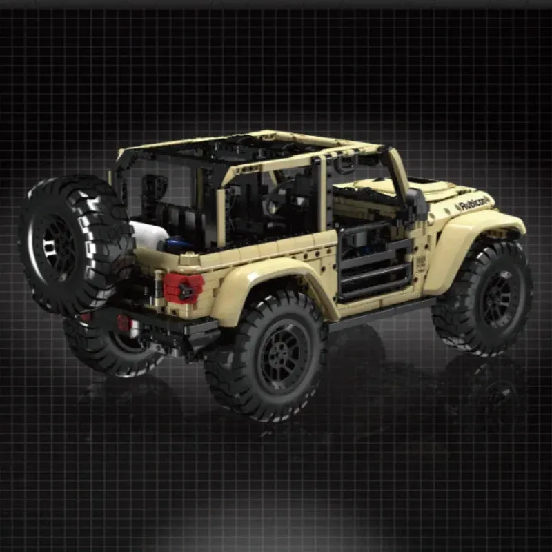 Tech MOC RC Jeep Wrangler SUV Car Bricks Toy