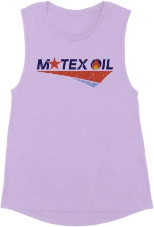 TeesAndTankYou Motex Oil Logo Women's Muscle Tank