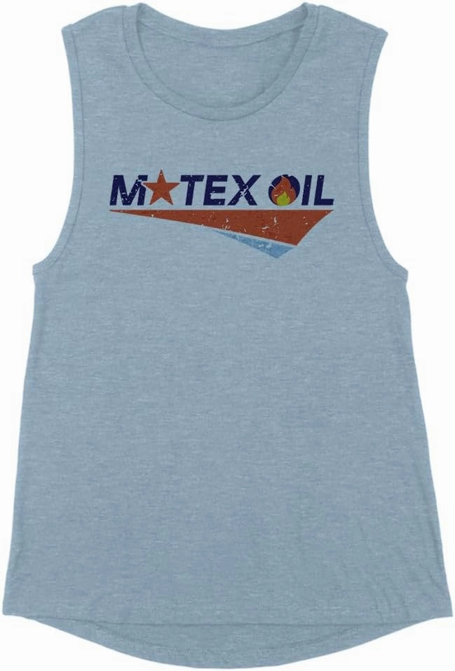 TeesAndTankYou Motex Oil Logo Women's Muscle Tank