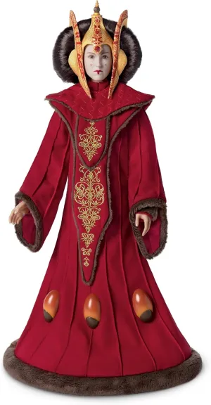 The Ashton-Drake Galleries Star Wars Padmé Amidala Collector's Edition Portrait Figure, 15-Inch, Poseable with Throne Room Gown