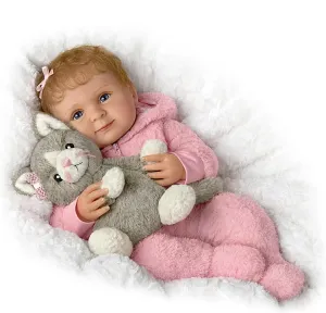 The Ashton-Drake Galleries Zoe My Snuggle Kitten Baby Doll and Plush Cat Set