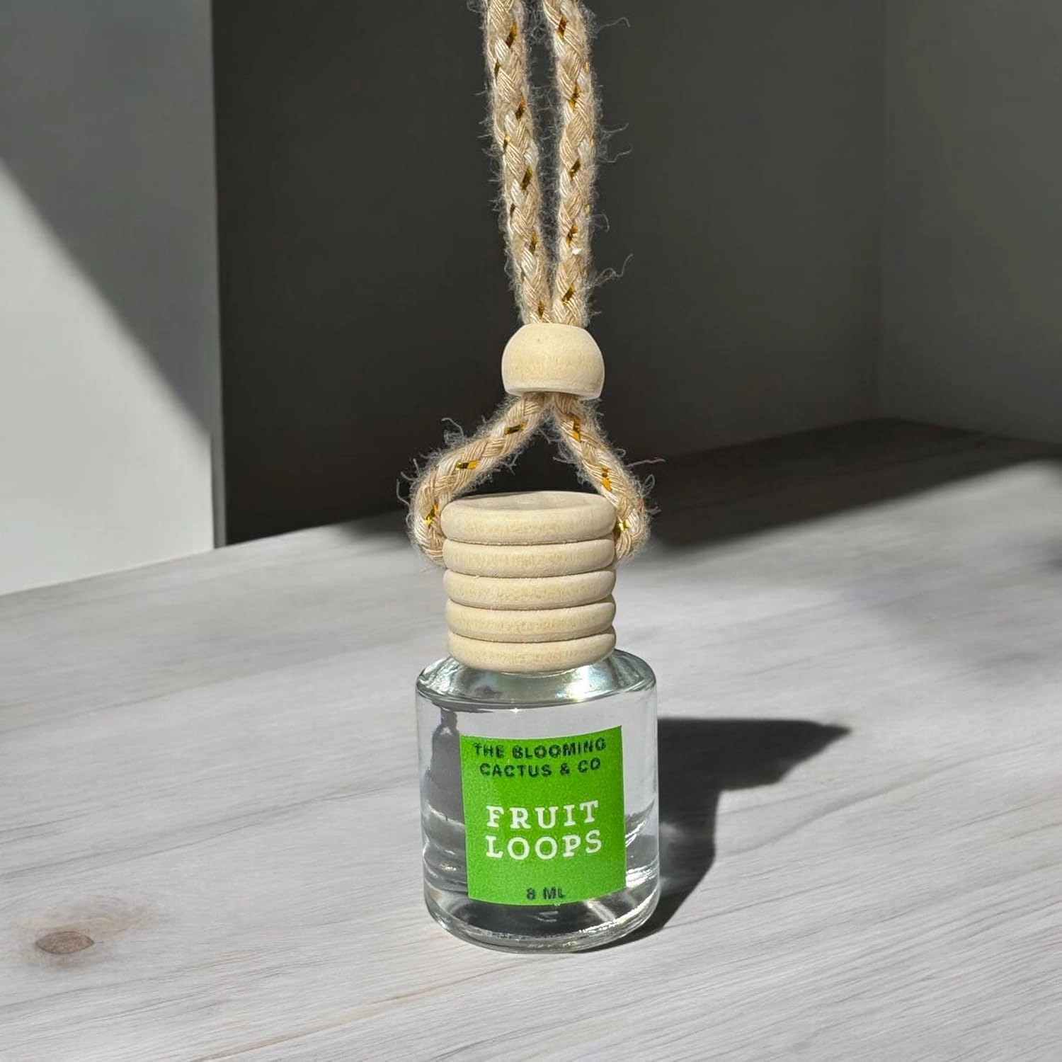 The Blooming Cactus & Co. - Car Diffuser with Refill included | Car scented on the go | Car Air Freshener Hanging | Long Lasting Fragrance | Phthalate Free Fragrance. (Fruit Loops)