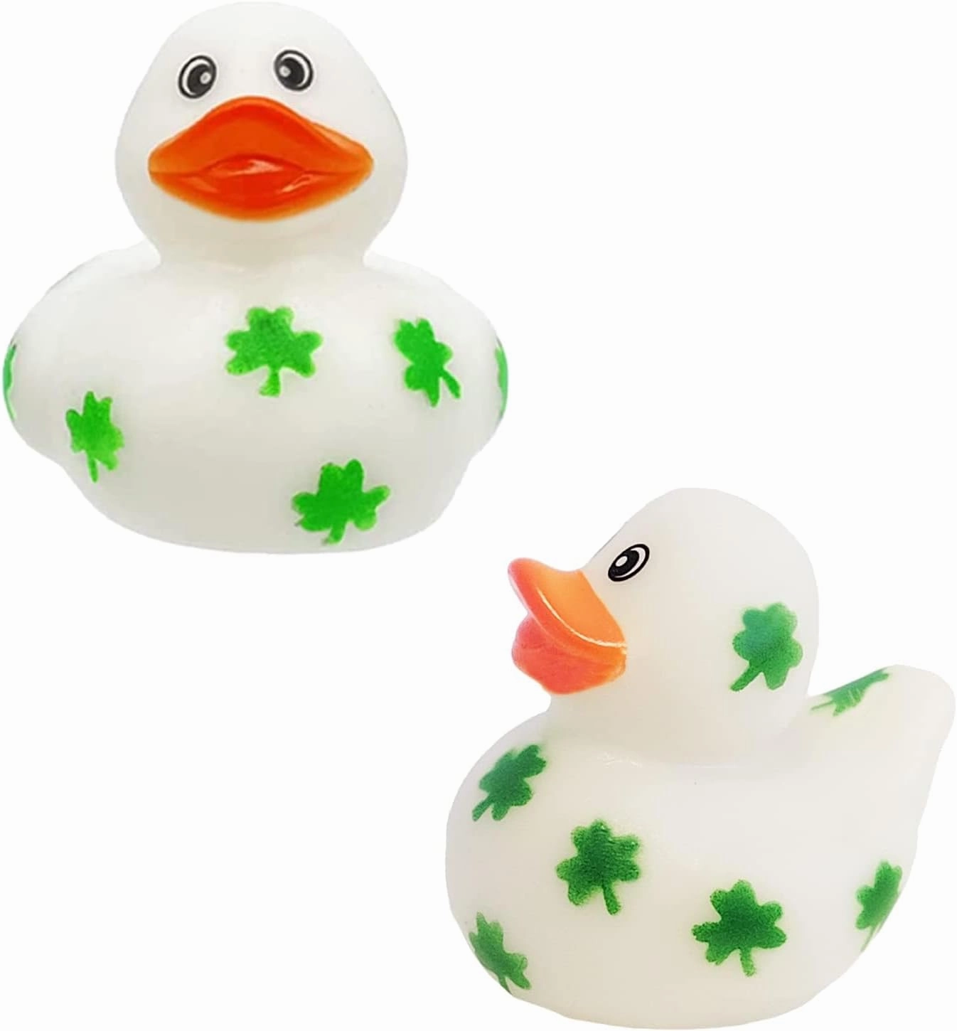 The Dreidel Company St. Patrick's Holiday Rubber Duck Toy Duckies for Kids, Bath Birthday Gifts Baby Showers Summer Beach and Pool Activity, 2" (100-Pack)