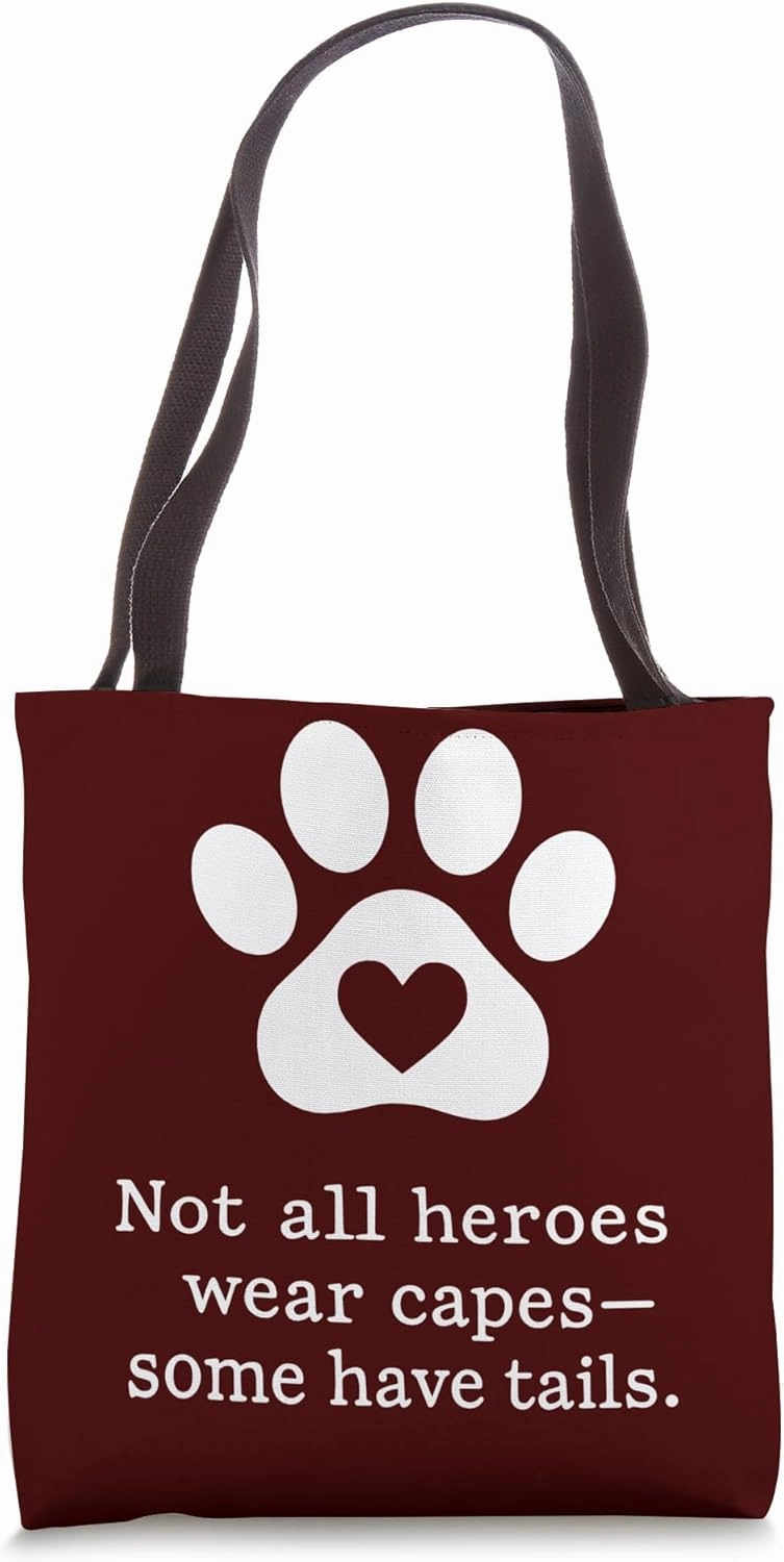 Therapy Dog Mom Heroes with Tails Pet Therapy Team Tote Bag