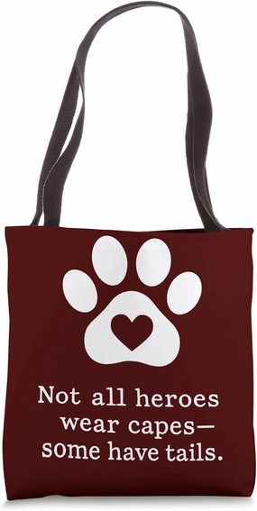Therapy Dog Mom Heroes with Tails Pet Therapy Team Tote Bag