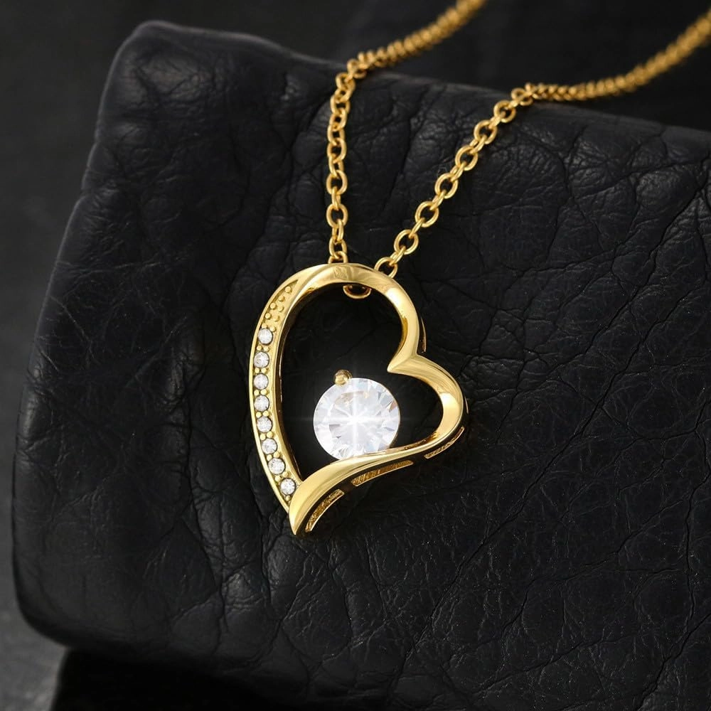 To My Pregnant Granddaughter Necklace - Loving Gift with Special Message - Sentimental Keepsake for Pregnancy Milestone - Forever Love Necklace - 1312HA14