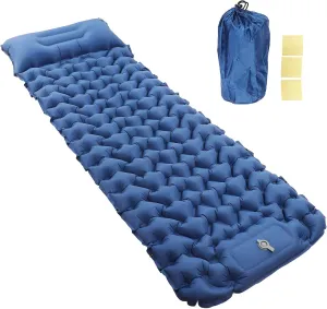 Topyond Lightweight Inflatable Camping Sleeping Pad,Double Mattress with Storage Bag, Moistureproof Design, Portable Comfortable for 2 Persons, for Outdoor Camping Adventure