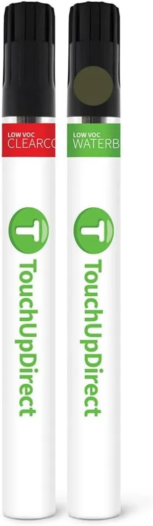 TouchUpDirect DB Shelter Green Metallic Compatible with Ford Exact Match Touch Up Paint Brush - Essential Kit
