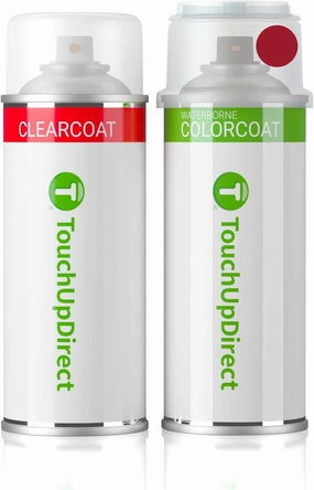 TouchUpDirect PRP/JRP Deep Cherry Red Crystal Pearl Compatible With Jeep Exact Match Touch Up Paint Aerosol - Essential Kit