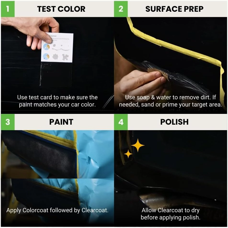TouchUpDirect PRP/JRP Deep Cherry Red Crystal Pearl Compatible With Jeep Exact Match Touch Up Paint Aerosol - Essential Kit