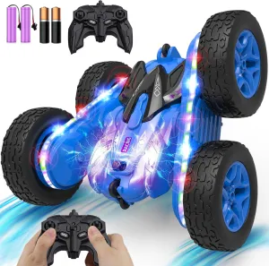 TOY Life Kids Stunt Remote Control Car 2.4G HZ Remote Control Cars RC Stunt Car Remote Control Toys for Boy & Girl RC Stunt Car Double Sided 360° Rotating Cars Birthday for Kids