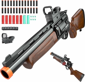 Toy Guns for Boys, Soft Bullet Toy Shotgun Foam Revolver Blaster Educational Shooting Model Birthday for Kids Age 8 