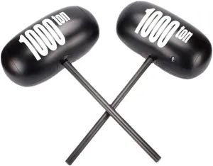 TOYANDONA Ballons Multicolor Kids Toys 2pcs Balloon Toy Rayan Toys for Kids Giant Inflatable Hammer Blowing up Hammer Child Plastic Small Hammer Large Black Kid Toys Hammer Balloon