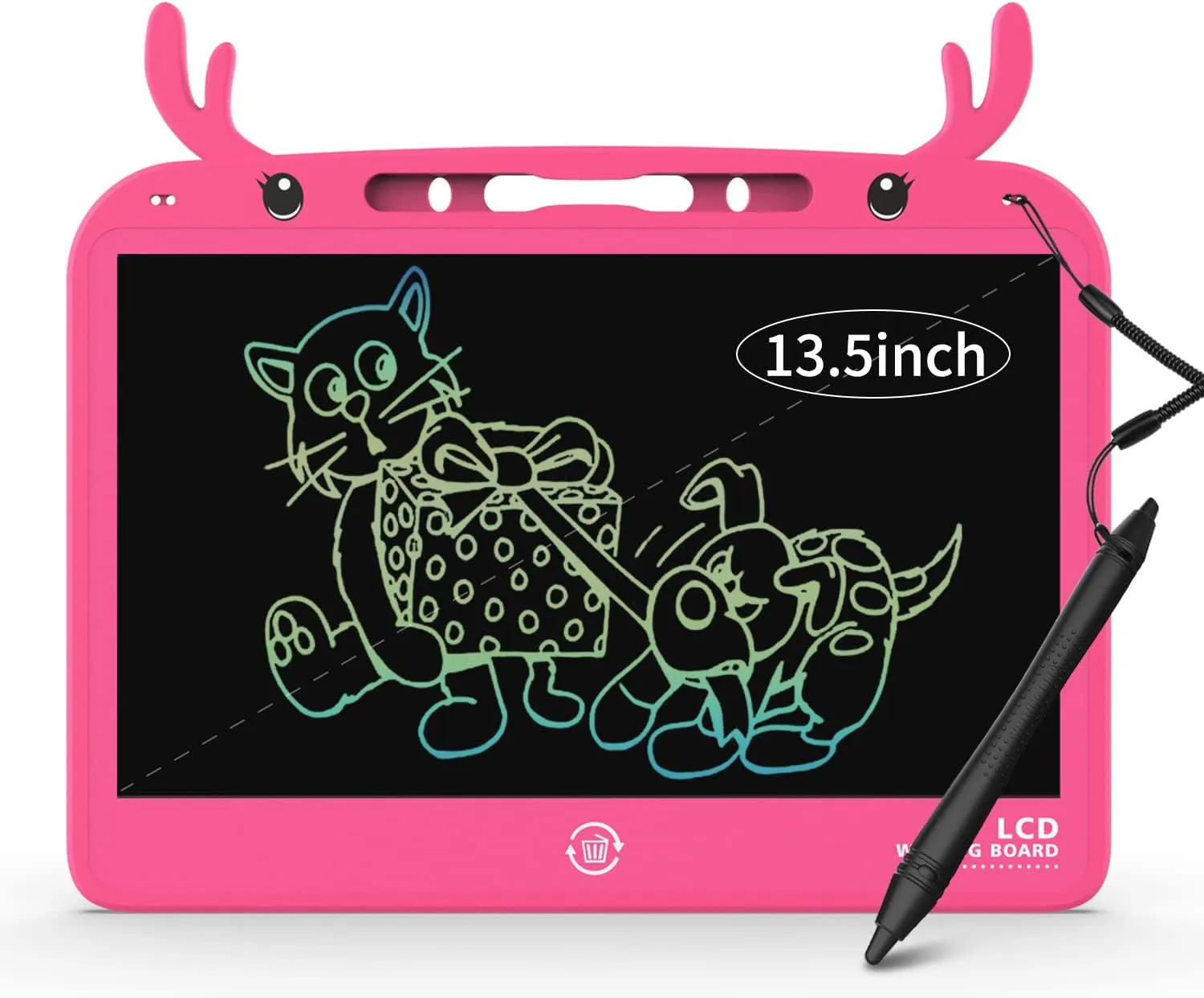 Toys for 3 4 5 6 7 Year Old Girls Boys, LCD Writing Tablet 13.5 inch Doodle Board, Colorful Drawing Board for Kids, Learning Educational Toys, Birthday Gift for Toddlers
