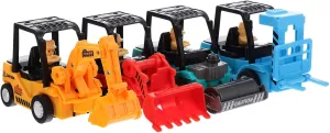 Toyvian Educational Car Model Toys Digger 4pcs Boys and Girls Plastic Car Toy Perfect Present for Boys Girls