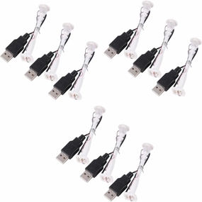 Toyvian 9pcs Street View Lamp Posts for Toy Glow Component Decoration White Street Lights for Landscape and Diorama Complete Wires and LEDs