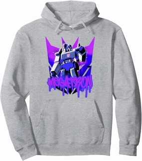 Transformers Megatron Graffiti Painted Wall Portrait Pullover Hoodie