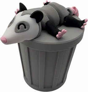 Trash Animals Articulating Opossum Fidget Large Bundle, Fun and Interactive, and Unique Decor!