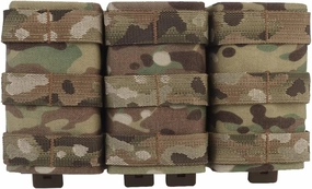 Triple Tall 5.56 Molle Mag Pouch for Tactical Chest Rig with Quick Release Inset Set