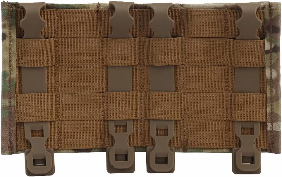 Triple Tall 5.56 Molle Mag Pouch for Tactical Chest Rig with Quick Release Inset Set