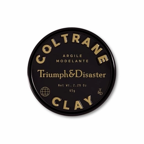 TRIUMPH & DISASTER Coltrane Hair Clay Pomade for Men - Medium Hold, Matte Finish Based. Ideal for Fine to Thick Hair, High Volume Texture Paste, Smoky Earth Scent - 65g