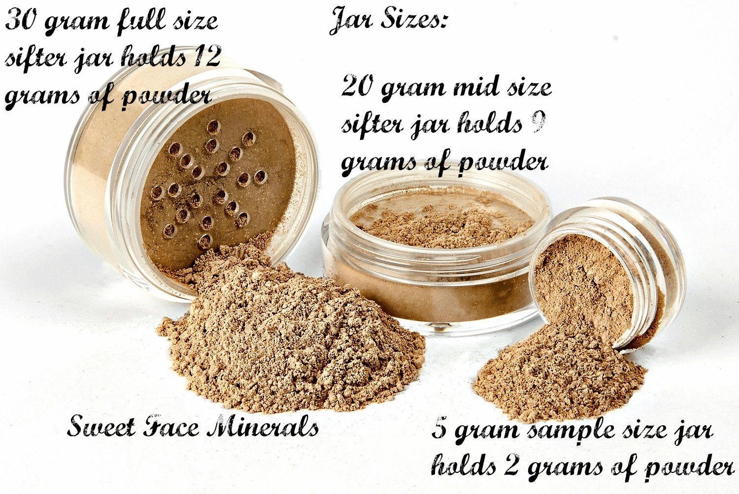 TRY ME KIT w/MINI BRUSH SET (LIGHT & FAIR 1) Mineral Makeup Sample Size Matte Foundation Bare Skin Powder