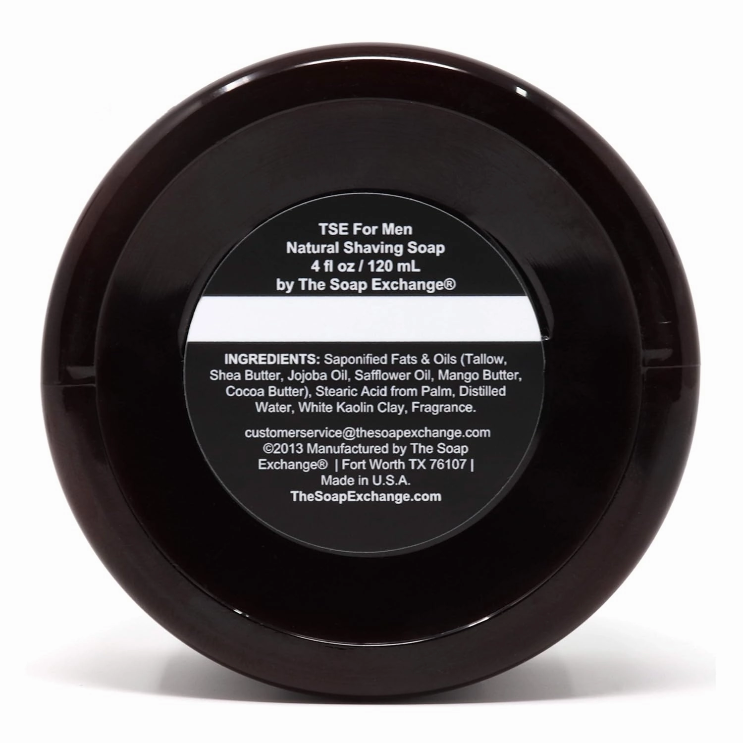 TSE for Men Barbershop Shaving Soap with Tallow and Shea Butter. Natural Ingredients for Rich Lather and a Smooth Comfortable Shave. Artisan 4.5 oz Semi-Soft Italian Style. Made in the USA.