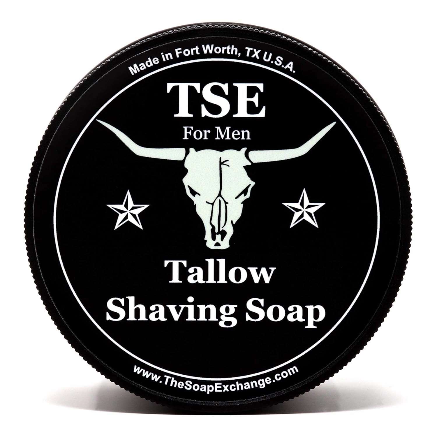 TSE for Men Barbershop Shaving Soap with Tallow and Shea Butter. Natural Ingredients for Rich Lather and a Smooth Comfortable Shave. Artisan 4.5 oz Semi-Soft Italian Style. Made in the USA.