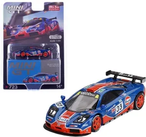 TSMMODEL Mini GT McLaren F1 GTR Gulf Racing #33, 1:64 Scale, Limited Edition Die-Cast Model Car MGT00723