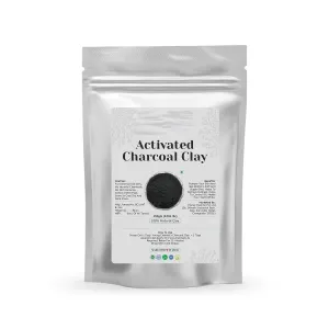 Tubees Activated Bamboo Charcoal Clay | Clears,Controls Oil | Natural Detoxifier,Paraban Free | For Face, Body & Hair All Skin Type (250g)