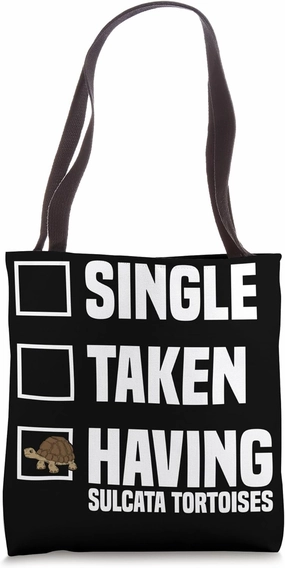 Turtle Owner Sulcata Tortoise African Spurred Tortoise Tote Bag