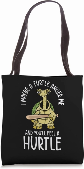 Turtle Reptile Nature Mean Turtle Lover Aquatic Animal Pet Tote Bag