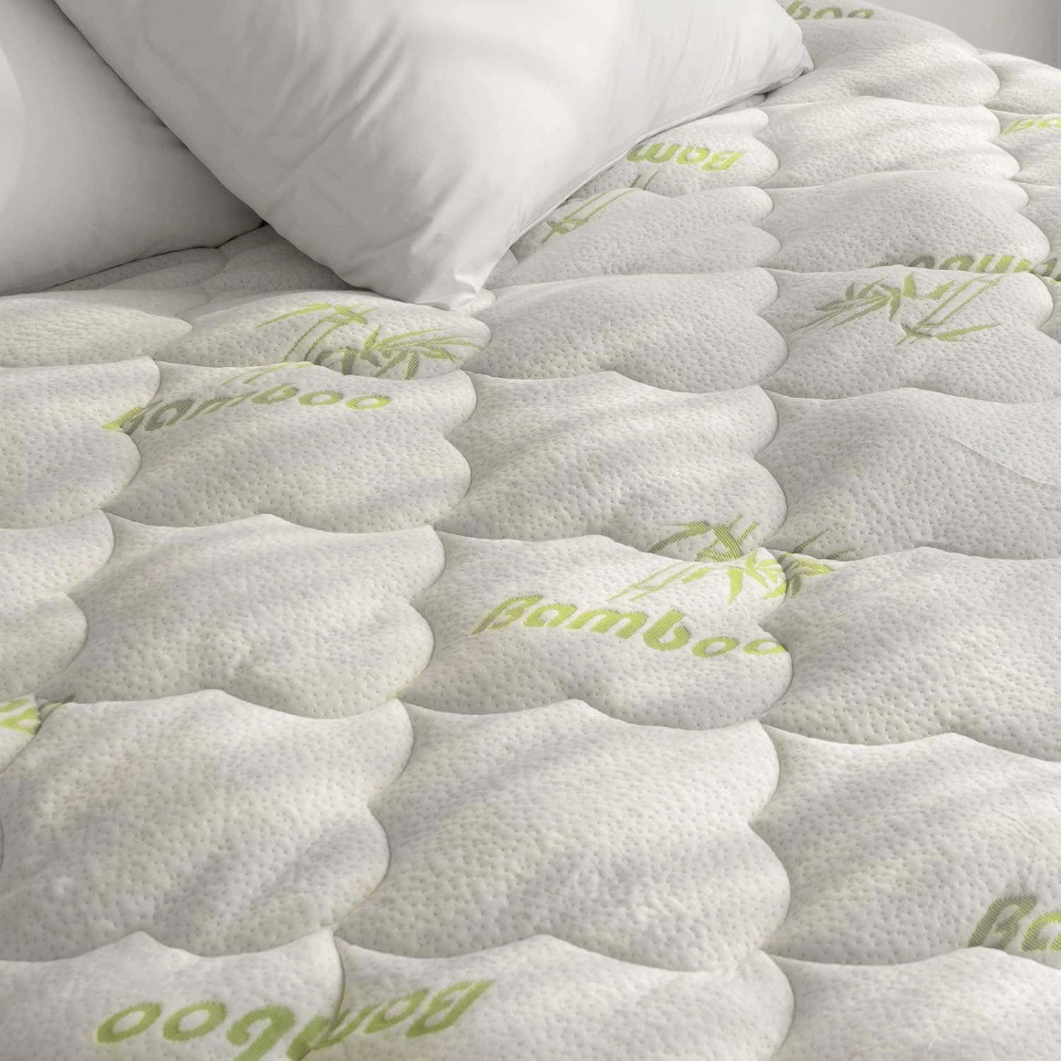 Twin Mattress Cover Air Mattress Topper, Viscose Made from Bamboo Mattress Pad for Kids, Soft Breathable and Noiseless Pillow Top Mattress Fits up to 16 inch