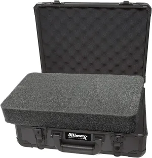 Ultimaxx Aluminum-Framed Lockable Hard Pistol Case - For Use with Pistols, Magazines, and Other Equipment