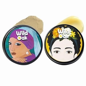 Under Eye Treatment Set, 2-Step Gel and Clay Mask for Dark Circles and Wrinkles, Saffron and Aloe Vera Formula, 50g Each
