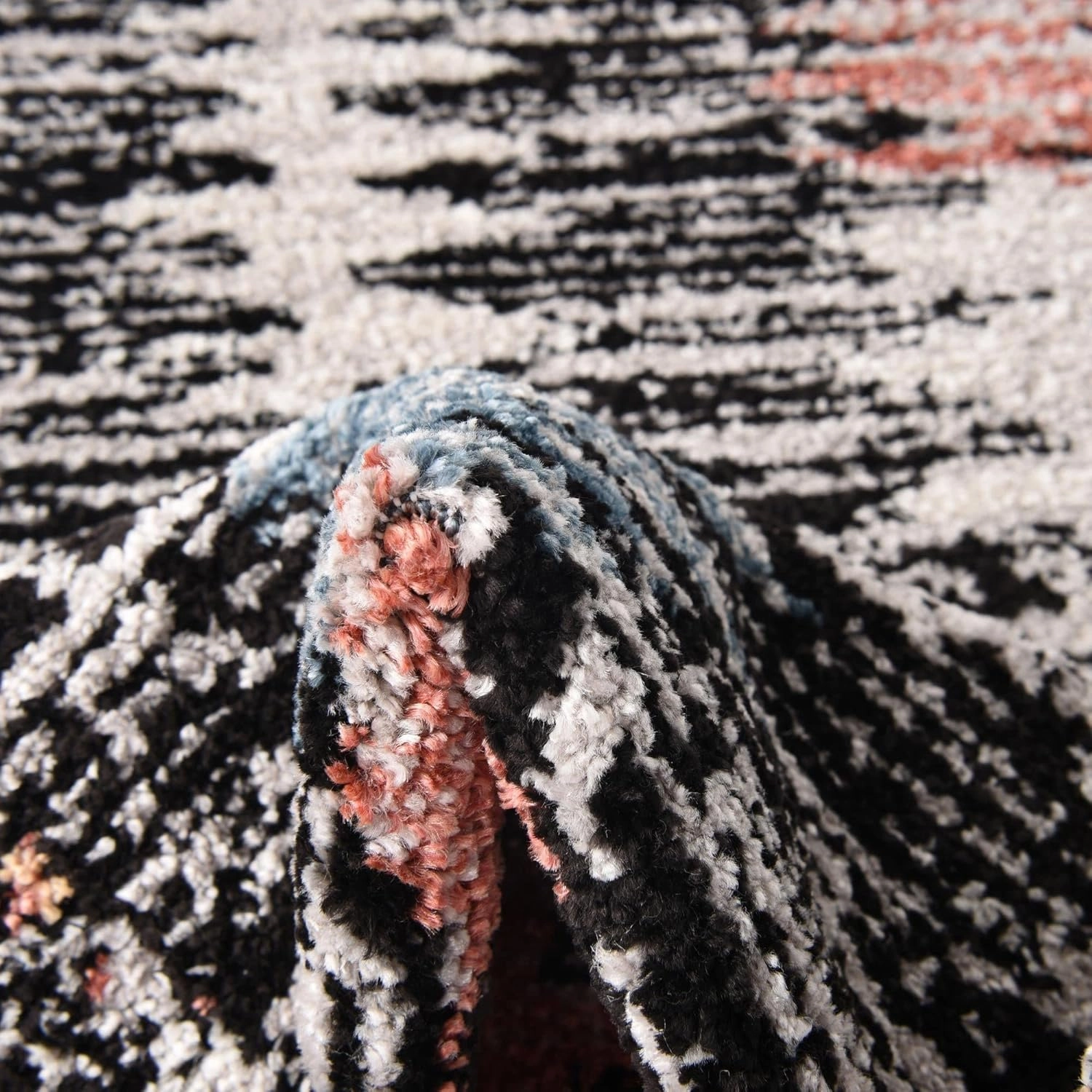 Unique Loom Aramis Collection Area Rug - Landon (Runner 2' 0" x 6' 0", Multi/Black)