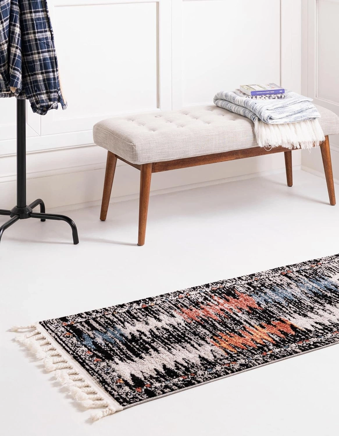 Unique Loom Aramis Collection Area Rug - Landon (Runner 2' 0" x 6' 0", Multi/Black)