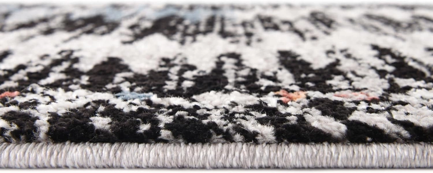 Unique Loom Aramis Collection Area Rug - Landon (Runner 2' 0" x 6' 0", Multi/Black)