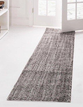 Unique Loom Jill Zarin Shaggy Chic Collection Area Rug - Shaggy (2' 7'' x 10' Runner, Pepper Gray)