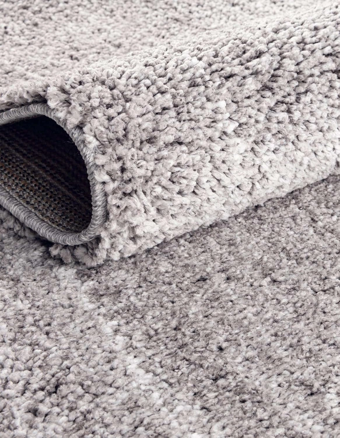 Unique Loom Jill Zarin Shaggy Chic Collection Area Rug - Shaggy (2' 7'' x 10' Runner, Pepper Gray)