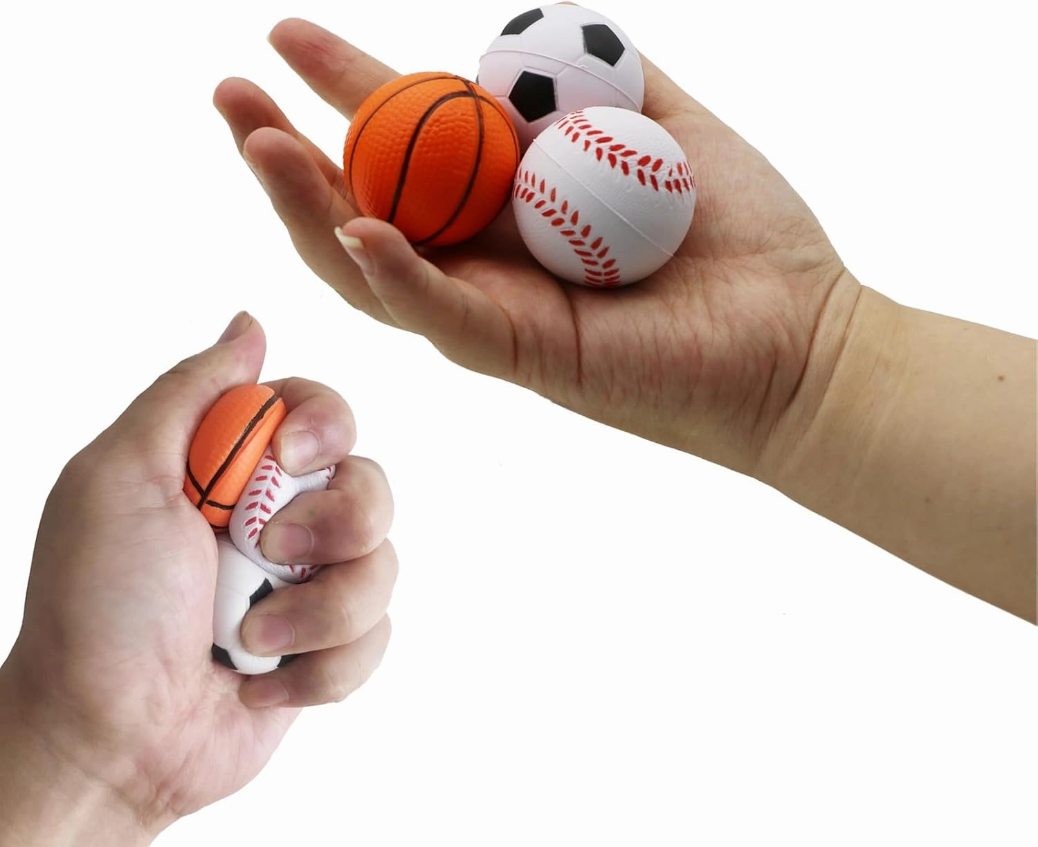 Urspasol 20/40 PCS Baseball Stress Balls for Kids 1.6 inch Baseball Party Favors Mini Sports Ball Small Foam Baseballs Squeeze Ball Stress Relief for School Carnival Reward