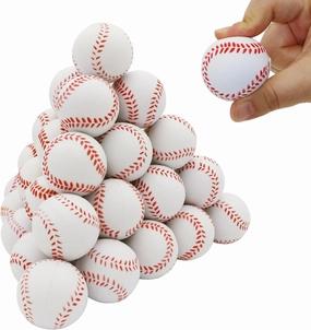 Urspasol 20/40 PCS Baseball Stress Balls for Kids 1.6 inch Baseball Party Favors Mini Sports Ball Small Foam Baseballs Squeeze Ball Stress Relief for School Carnival Reward