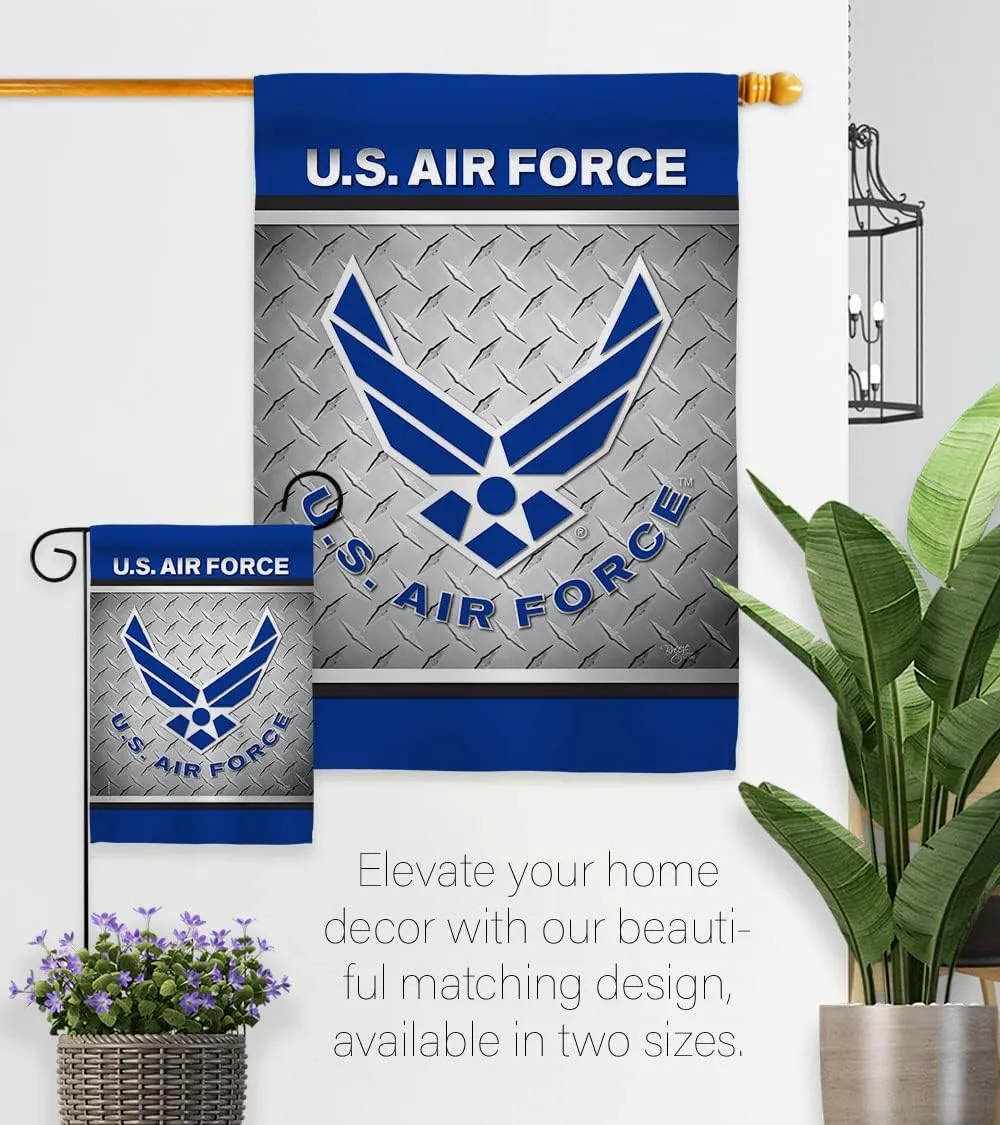 US Air Garden Flag Armed Forces USAF United State American Military Veteran Retire Official House Decoration Banner Small Yard Gift Double-Sided, 13"x 18.5", Made In USA 13 X 18.5