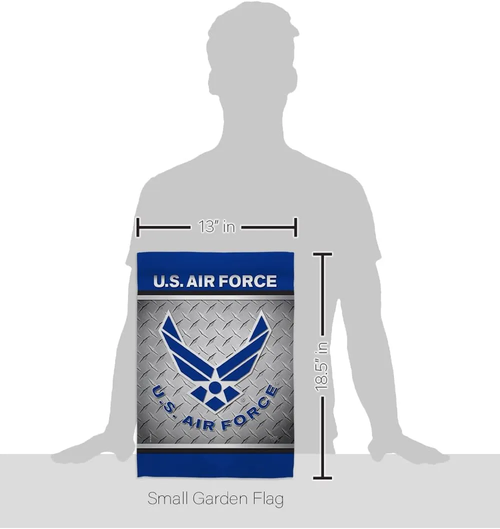 US Air Garden Flag Armed Forces USAF United State American Military Veteran Retire Official House Decoration Banner Small Yard Gift Double-Sided, 13"x 18.5", Made In USA 13 X 18.5