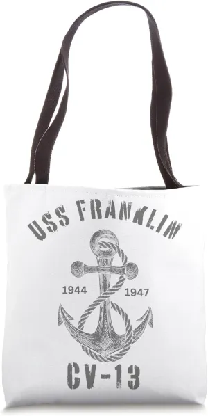USS Franklin Aircraft Carrier CV-13 USS Franklin Tote Bag