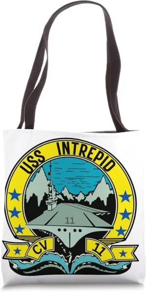 USS Intrepid Aircraft Carrier CV-11 Aircraft Carrier Tote Bag