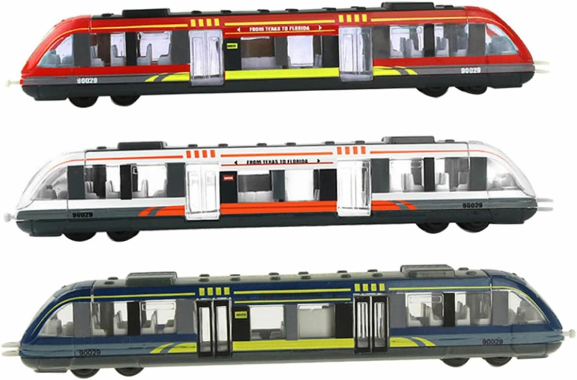 Vaguelly 3pcs Boy Girl Electric Train Toy High-Speed Train Tracks Design for Boys Girls for Toddlers Years Coordination Skills