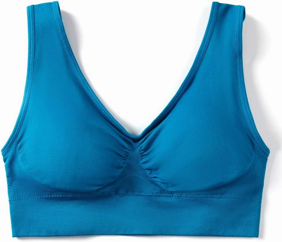 Vermilion Bird Women's 3 Pack Seamless Comfortable Sports Bra with Removable Pads