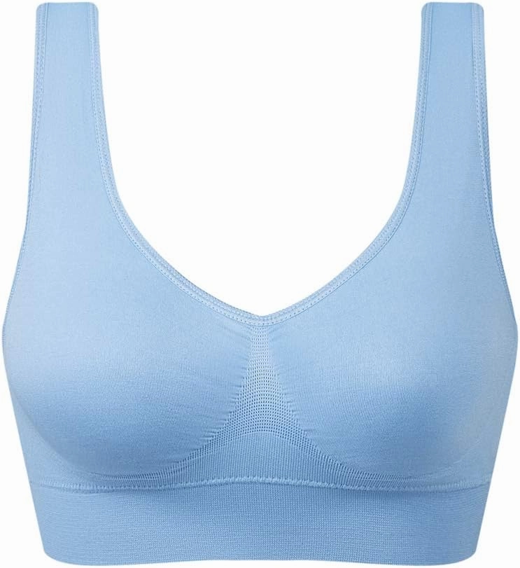 Vermilion Bird Women's 3 Pack Seamless Comfortable Sports Bra with Removable Pads